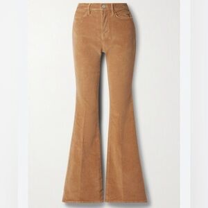 Frame Le High Flare Cord in Latte